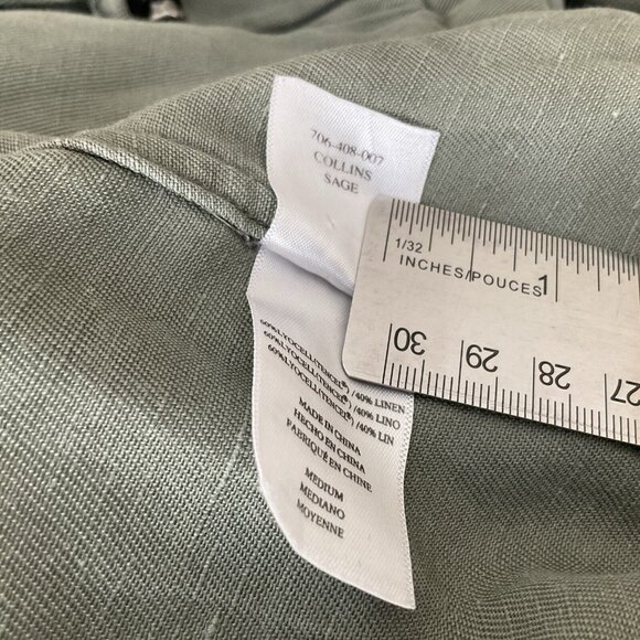 RAILS Women's Collins Sage Green Utility Jacket, Size Small Linen Blend - Picture 15 of 16
